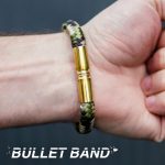 Bullet Band Camo | Armband mit 9mm Hülsen und Paracord