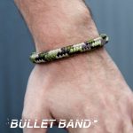 Bullet Band Camo | Armband mit 9mm Hülsen und Paracord