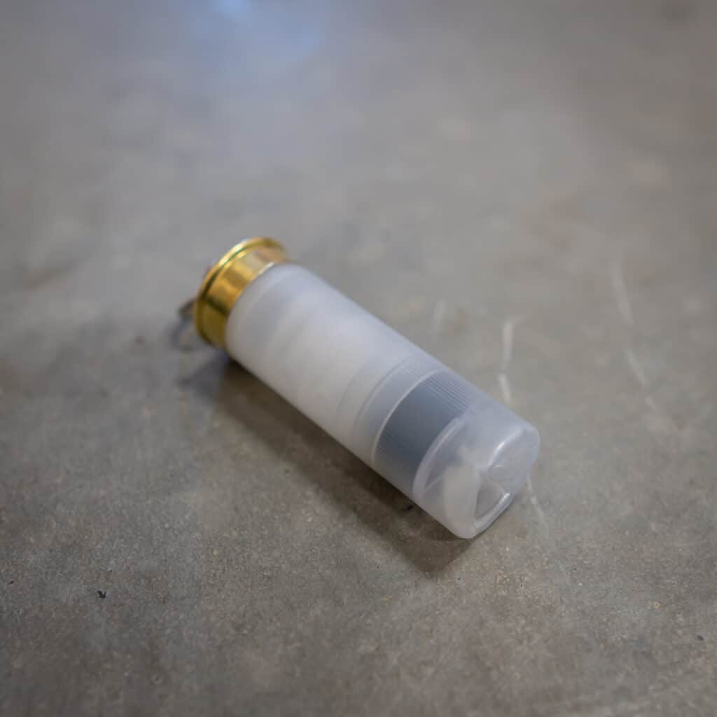 Schlüsselanhänger Schrotpatrone Kaliber 12/70 Rubber Ball