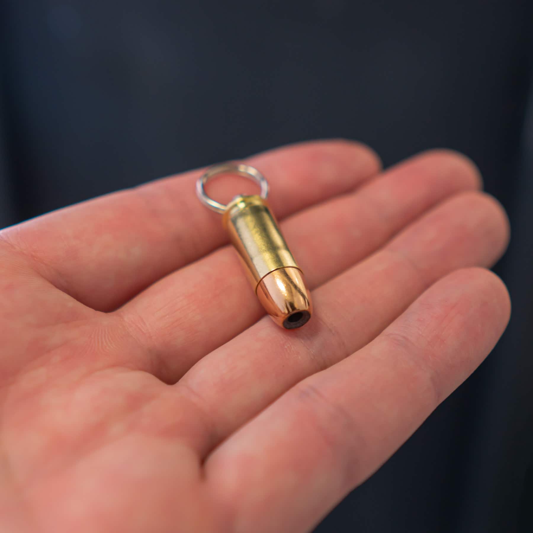Patrone 9mm Pistole Kugel Hülse Fake PLUG Ohr Piercing Schmuck Gold Bullet Gun 