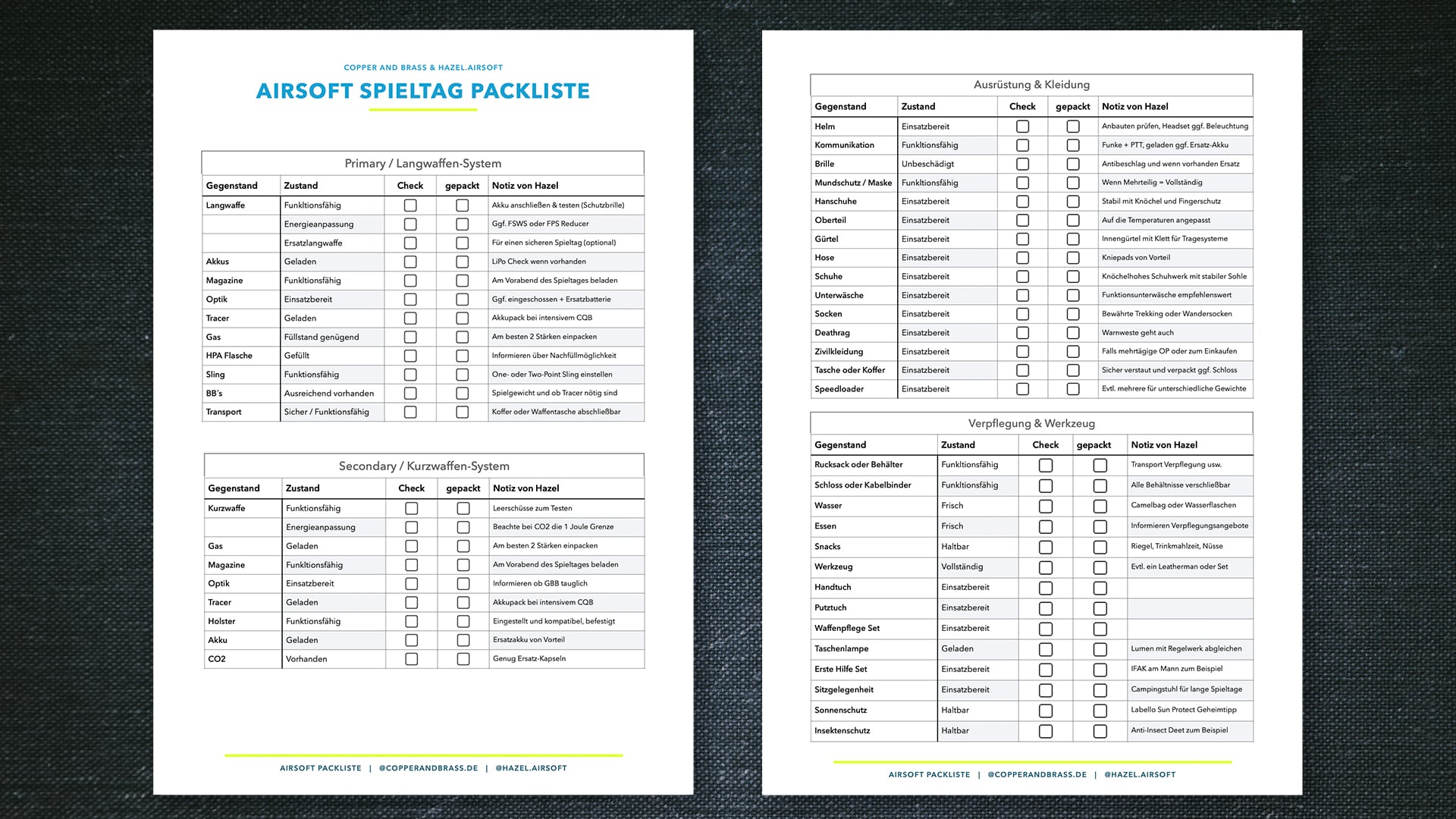 Airsoft-Packliste-Checkliste-Spieltag