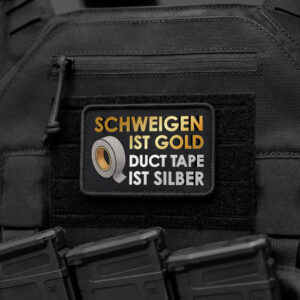 Schweigen-ist-Gold-Duct-Tape-ist-Silver-Patch-Black-Copper-and-Brass-Shop-Res